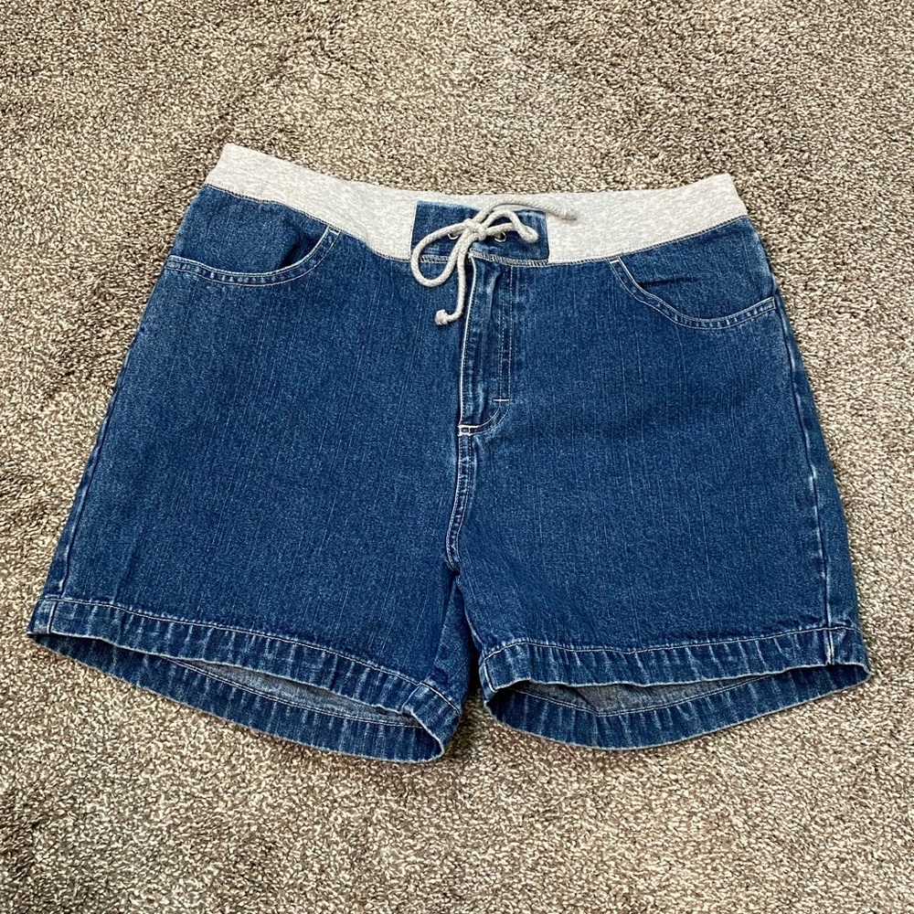 Like New!  Comfortable Riders Soft Waist Drawstring Jean Shorts